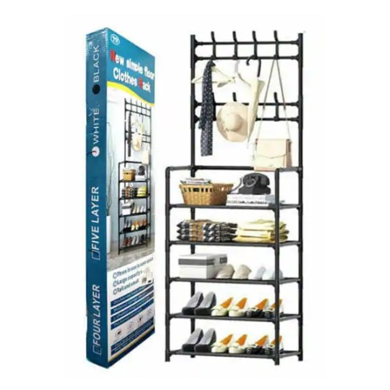 GENERICO - Rack Organizador Zapatero con 5 niveles Multifuncional