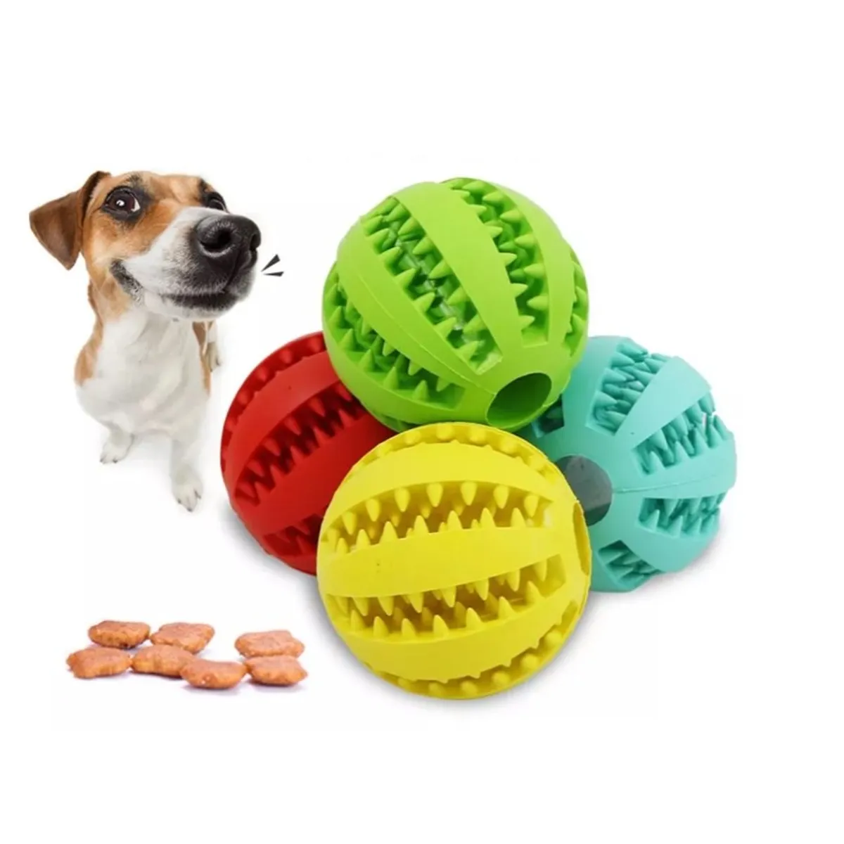 GENERICO - Pelota Dental Interactiva Para Perros 7cm Colores
