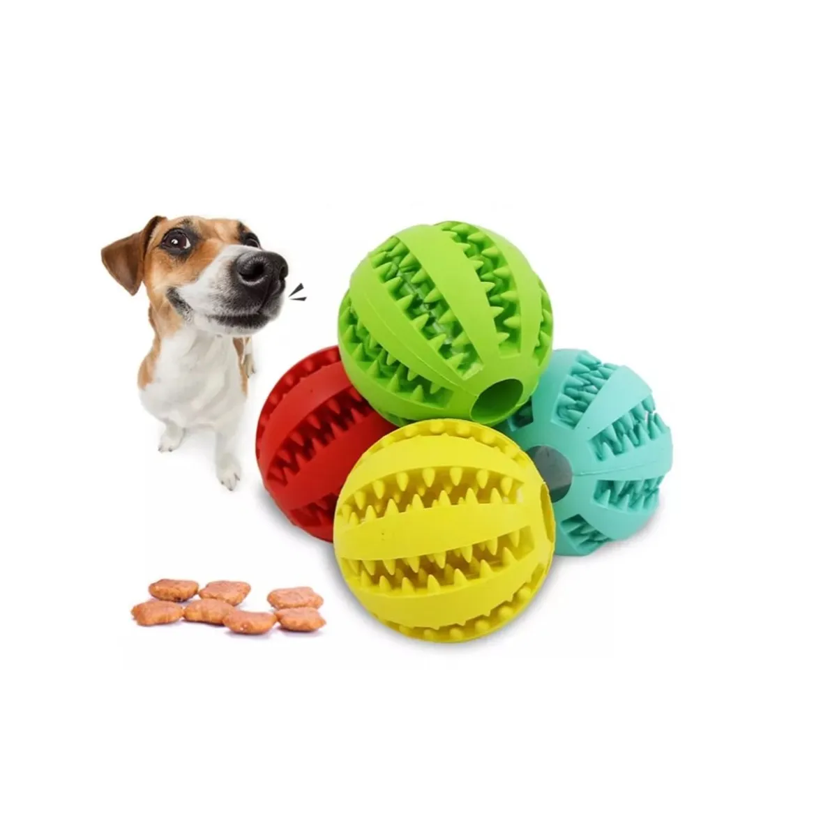 GENERICO - Pelota Dental Interactiva Para Perros 7cm Colores