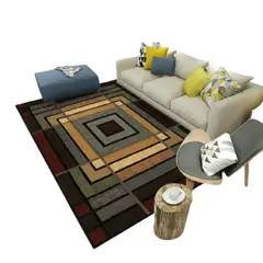 GENERICO - ALFOMBRA DELGADA DECORATIVA 160X200 DISEÑO 3D EN maria