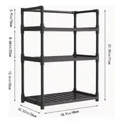 GENERICO - Estante De Almacenamiento Para Cocina 3 Niveles