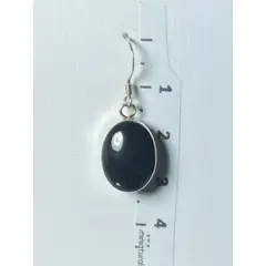 TAETHAI - Aros de plata 925 reversibles con Ónix