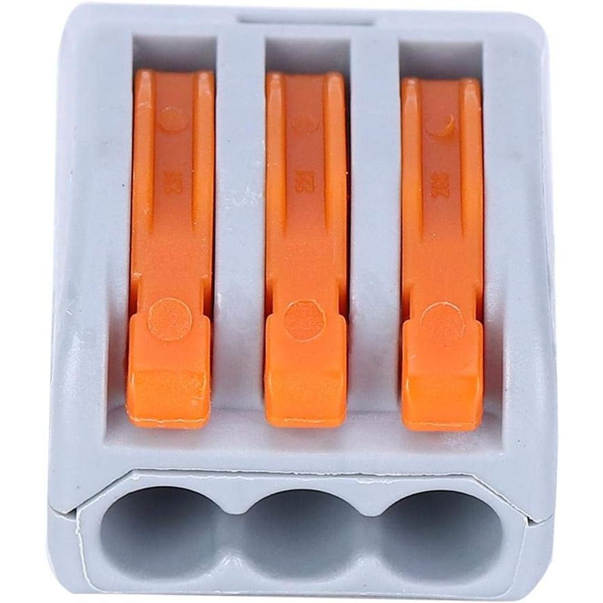 KUANGYE - 100 Conectores De Cable Compactos, 3 Way Bloques Eléctricos