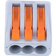 KUANGYE - 100 Conectores De Cable Compactos, 3 Way Bloques Eléctricos