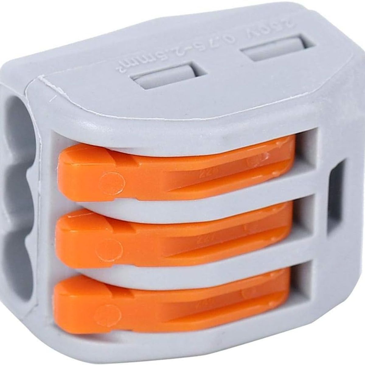 KUANGYE - 100 Conectores De Cable Compactos, 3 Way Bloques Eléctricos