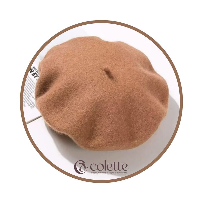 COLETTE - Boina Francesa Parisina de Paño Elegante Fina