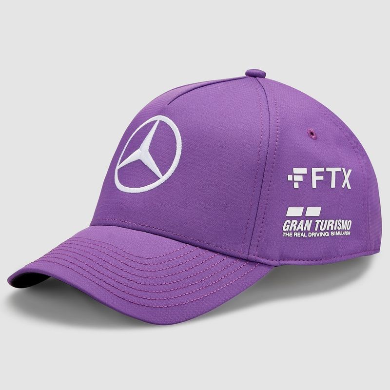 MERCEDES - Gorro Oficial Mercedes F1 2022 Lewis Hamilton Morado