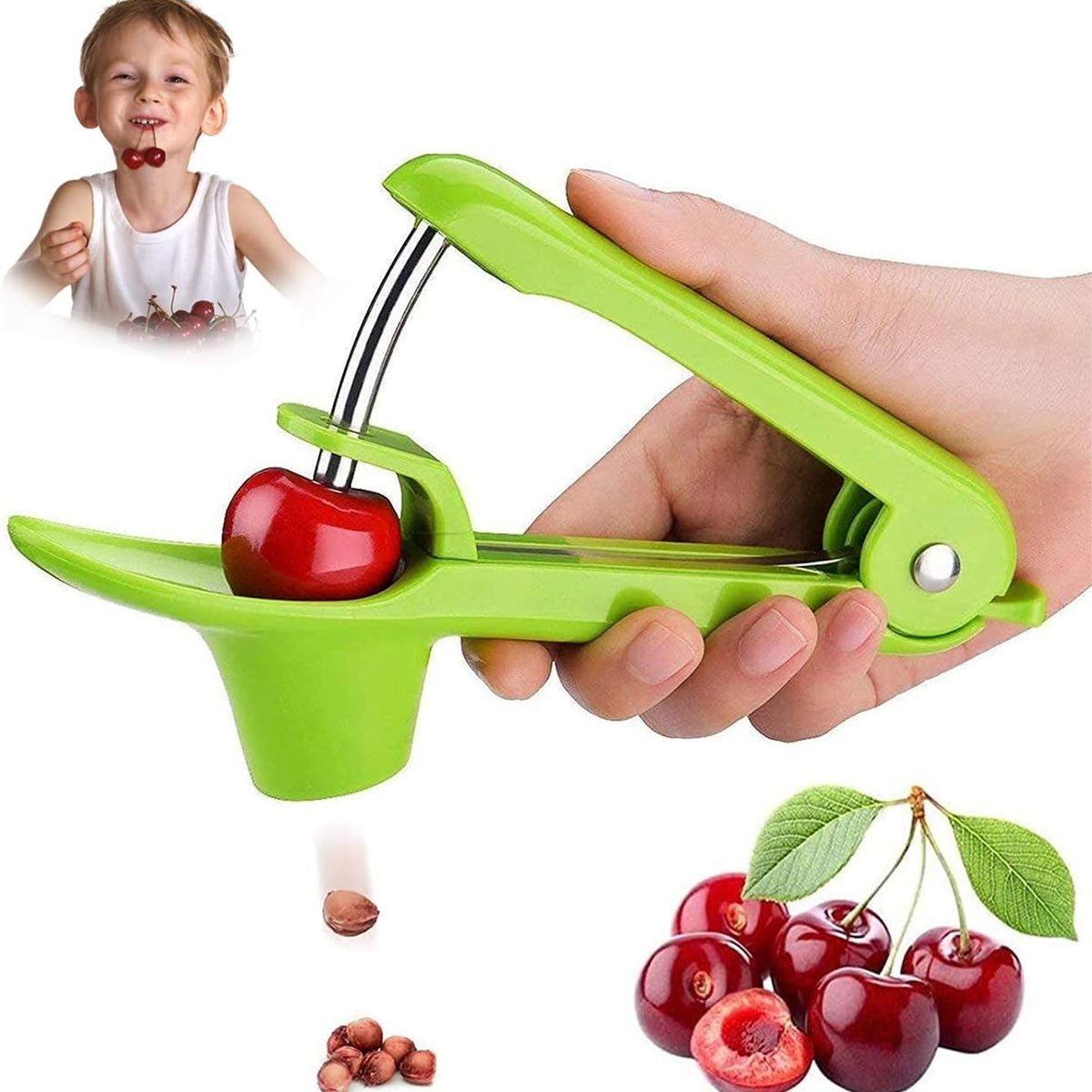 KUANGYE - Alicate Deshuesador De Aceituna Y Cerezas