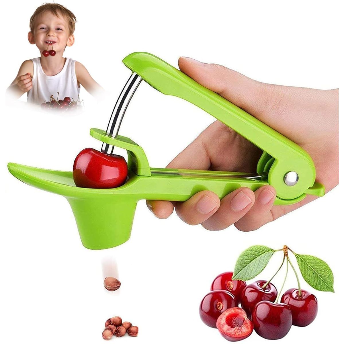 KUANGYE - Alicate Deshuesador De Aceituna Y Cerezas