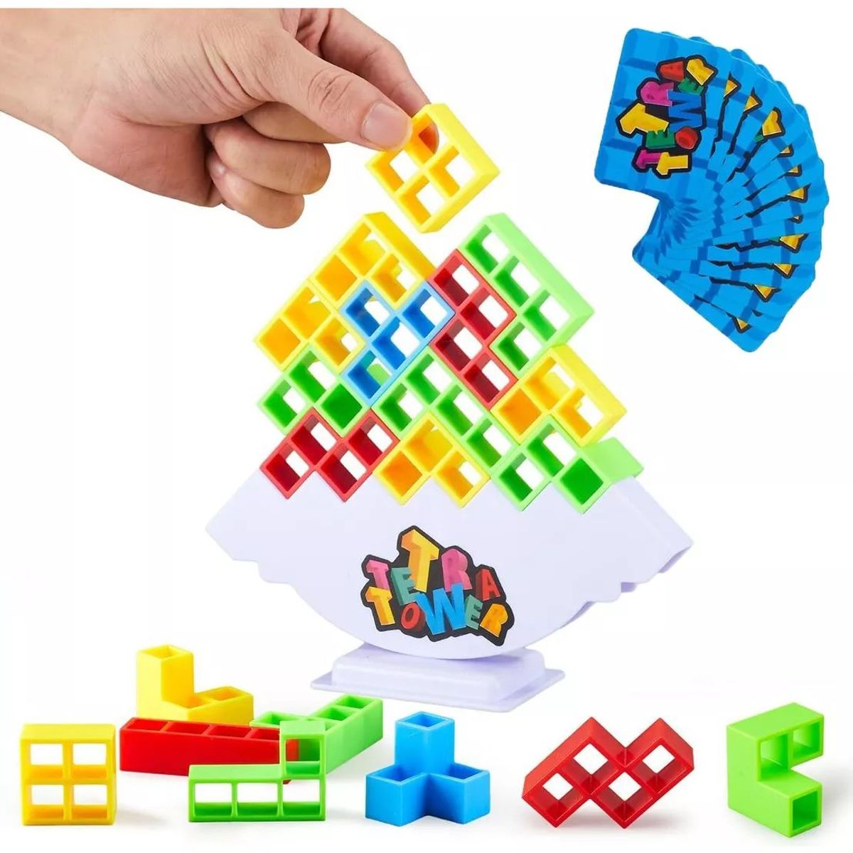 KUANGYE - Juego De Bloques De Equilibrio Tetra Tower 32 Piezas