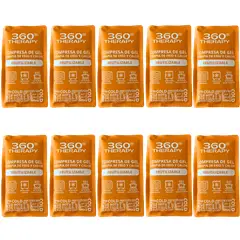 360 THERAPY - Pack de 10 Compresas de Gel Frío/Calor. 13x23cm. 360º Therapy®