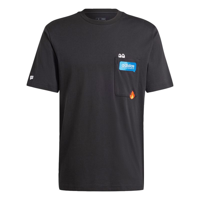 ADIDAS - Polera Remoji Pocket Estampada