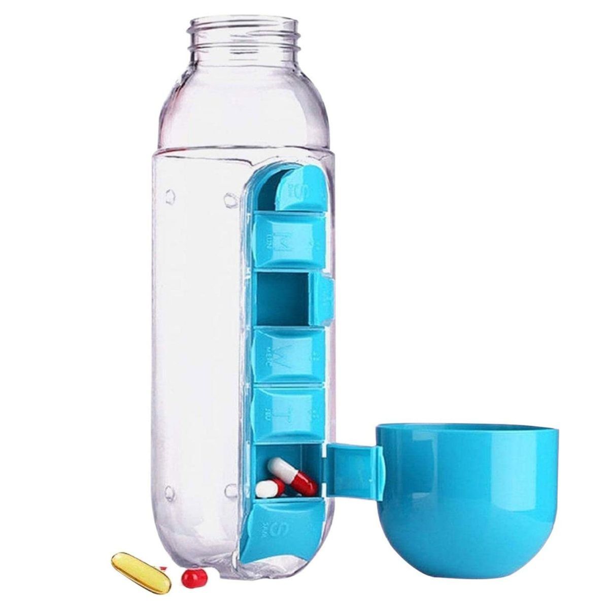 INVENCIBLE - BOTELLA ORGANIZADOR PASTILLERO CONTENEDOR LIQUID 600 ML NA70