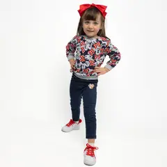 DISNEY - Calza Niña Logo Minnie Denim