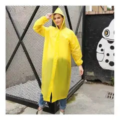 GENERICO - PONCHO IMPERMEABLE CON GORRO UNISEX PARA LLUVIA