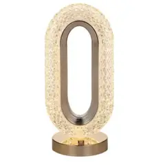 INVENCIBLE - Lámpara de mesa Led Ovalo Enchufe Usb Luz Cálida na86