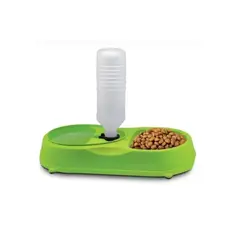 GENERICO - Dispensador Plato Bebedero Agua Comida Mascotas