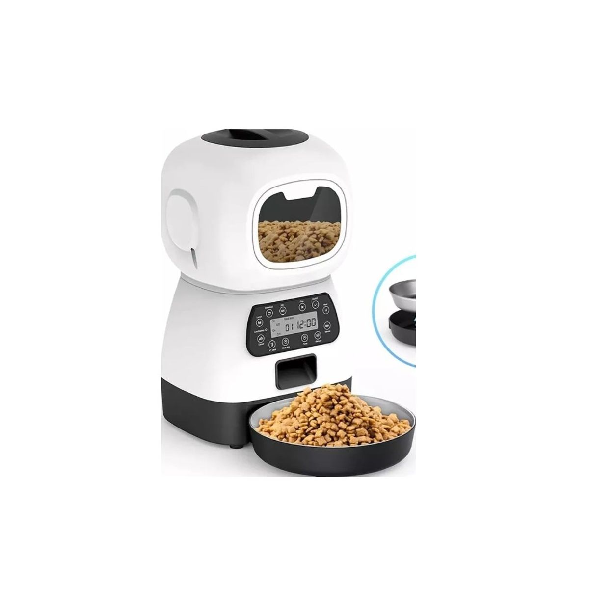 GENERICO - Dispensador Alimento Automático  Mascota Voces Blanco