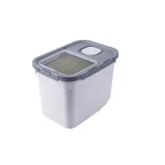 GENERICO - Contenedor Alimentos Mascotas Dispensador Hermetico Blanco