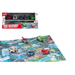 GENERICO - Set Juego Alfombra Para Niños Parking Autitos 5 Vehiculos