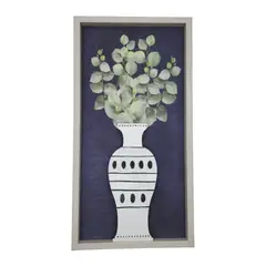 GENERICO - Cuadro Decorativo De Florero Con Flores Para Decorar Hogar