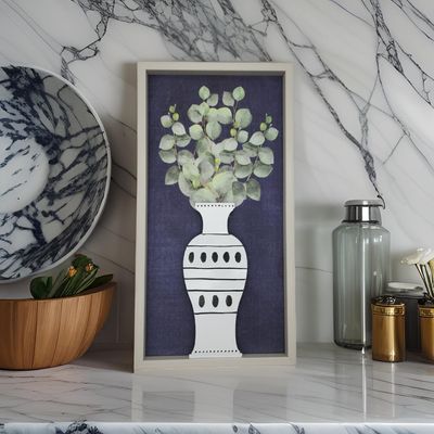 Imagen 2 del producto Cuadro Decorativo De Florero Con Flores Para Decorar Hogar