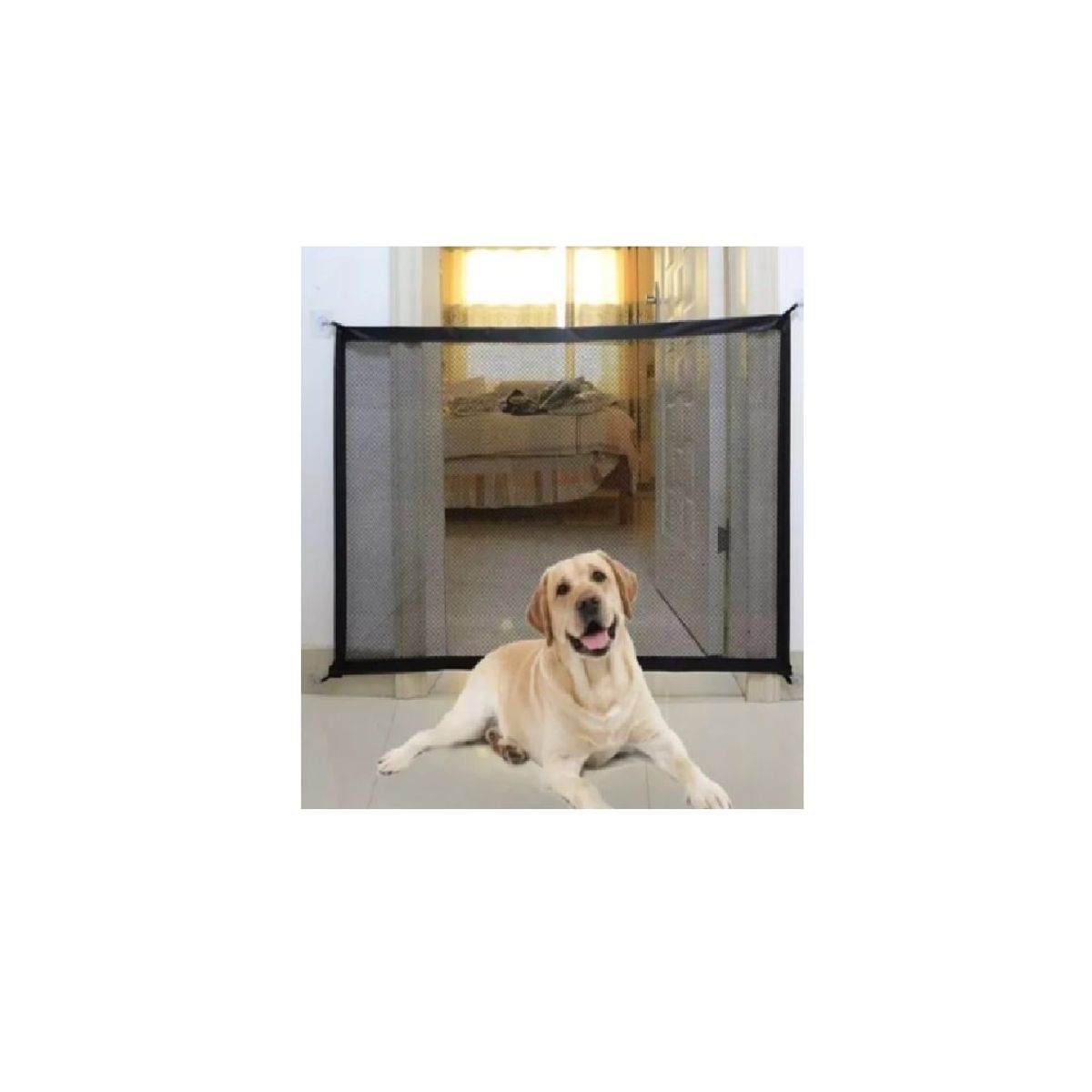 GENERICO - Malla Para Mascotas Puerta Magica Corral Adiestramiento