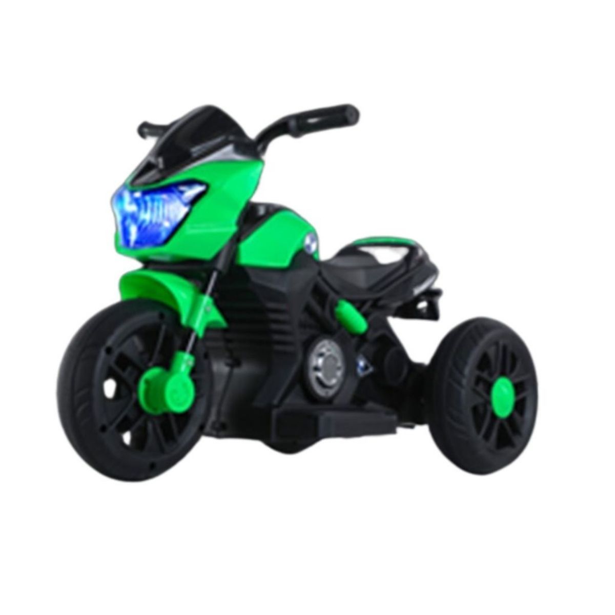 AUCKLAND OUTDOOR - Moto Niño Antivuelco A Bateria Recargable Luz Y Sonido Green