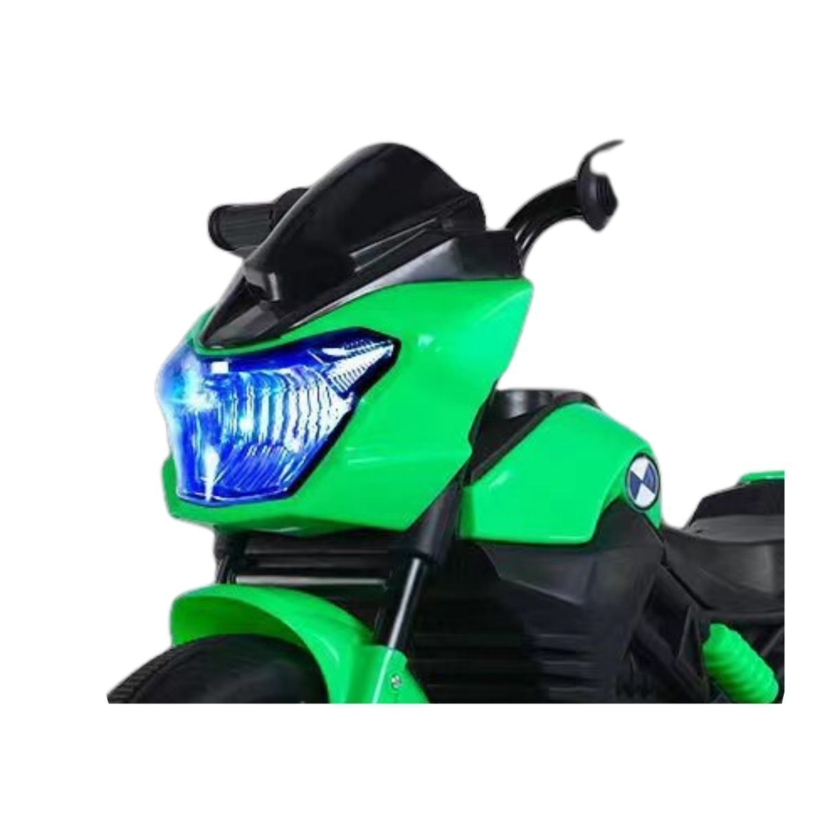 AUCKLAND OUTDOOR - Moto Niño Antivuelco A Bateria Recargable Luz Y Sonido Green