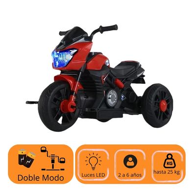 Imagen 2 del producto Moto Niño Antivuelco A Bateria Recargable Luz Y Sonido Red