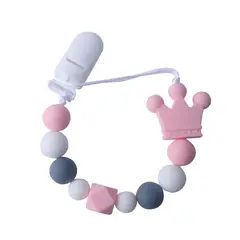IRM - COLLAR MORDEDOR DE SILICONA CON SUJETADOR ROSA