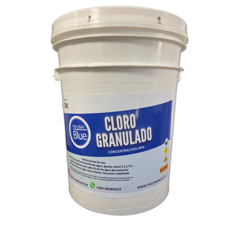 BLUE - CLORO GRANULADO 20 KG CUÑETE