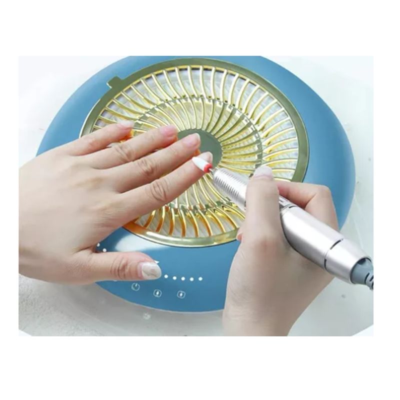 GENERICO - Taladro Y Colector De Polvo Para Uñas 2 En 1 De 60w