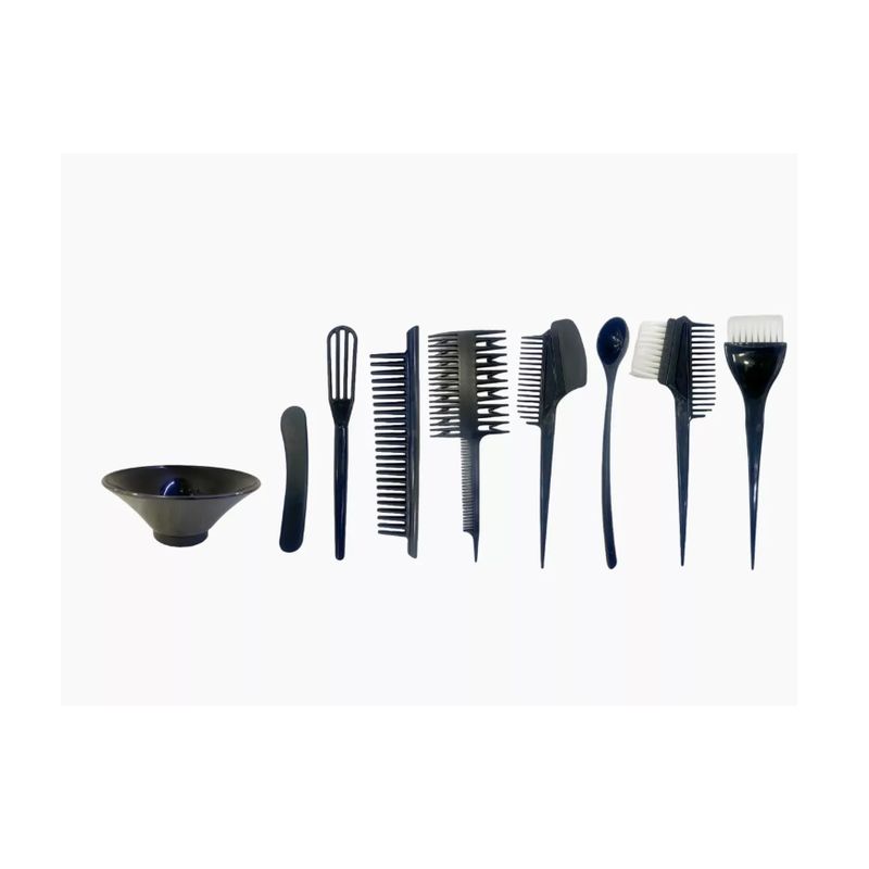 GENERICO - Kit 9 Piezas Para Tintura Pocillo + Peinetas + Aplicadores