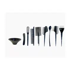 GENERICO - Kit 9 Piezas Para Tintura Pocillo + Peinetas + Aplicadores