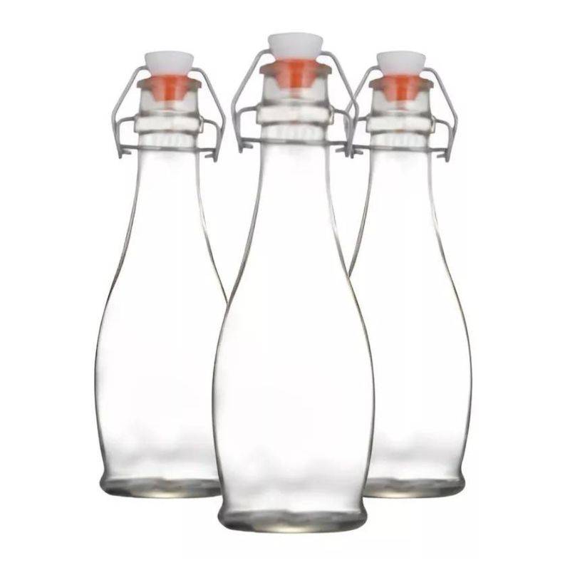 GENERICO - Pack 3 Botellas con tapa Swing 1000 ML
