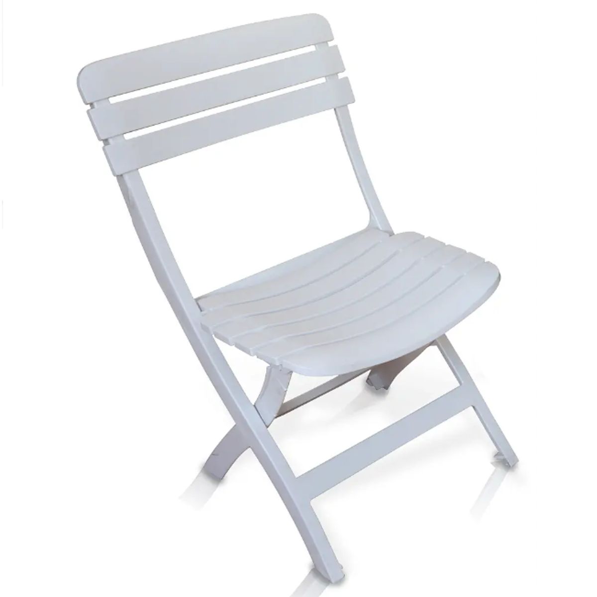 BE DESIGN - SILLA PLASTICO PLEGABLE DIAMANTINA BLANCO
