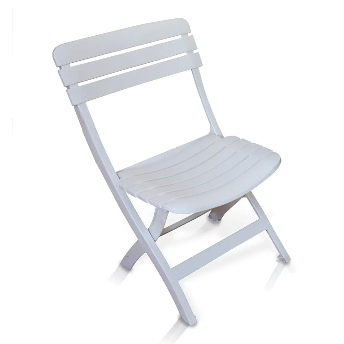 BE DESIGN - SILLA PLASTICO PLEGABLE DIAMANTINA BLANCO
