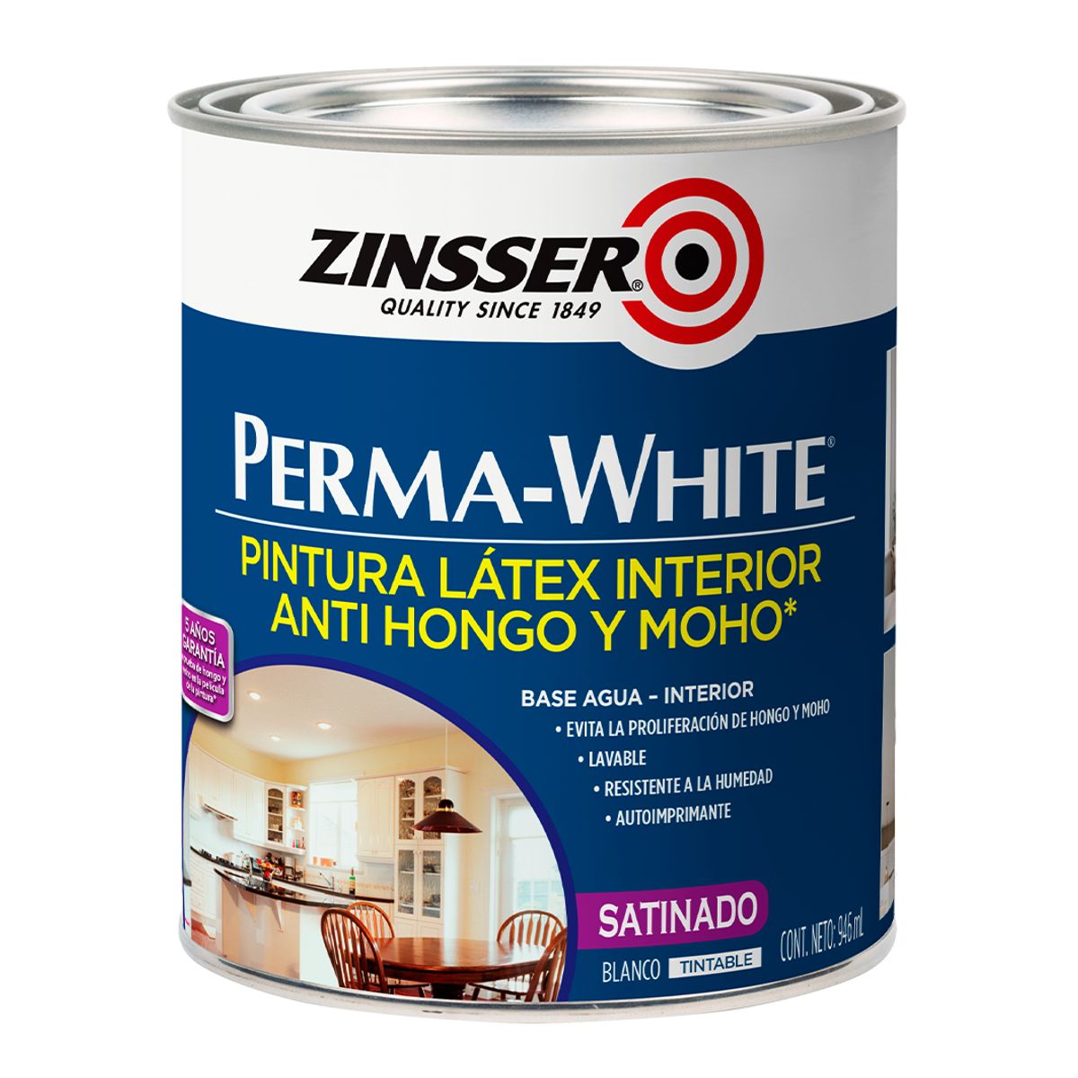 GENERICO - ZINSSER PERMA-WHITE - Blanco Satín 0946L