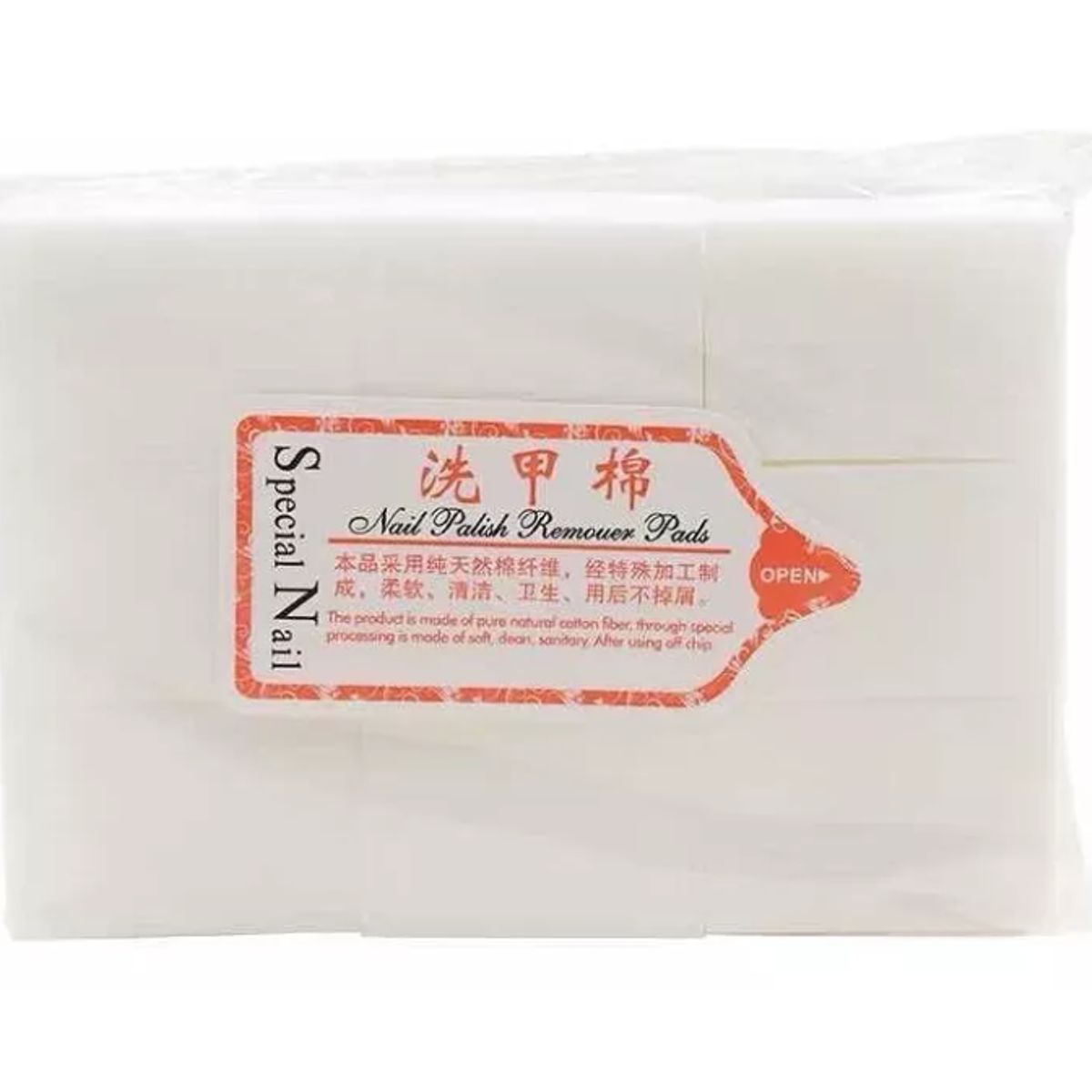 GENERICO - Pack 6 Papel Algodón Para Remover Uñas