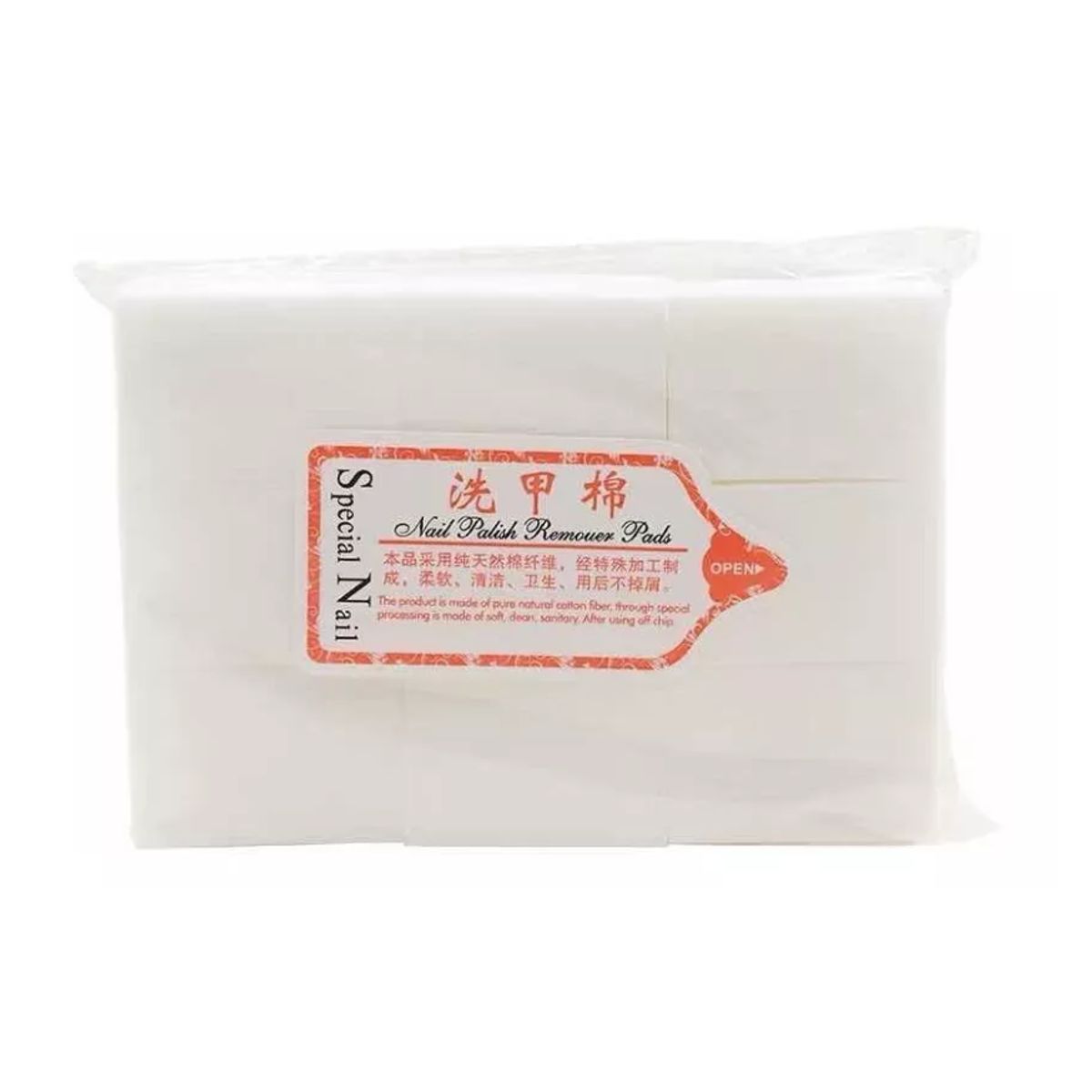 GENERICO - Pack 6 Papel Algodón Para Remover Uñas