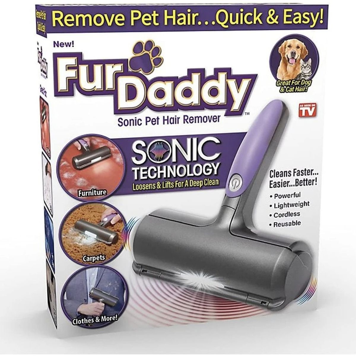 GENERICO - Quita Pelos Aspiradora Saca Pelusas De Mascota Perros Gatos