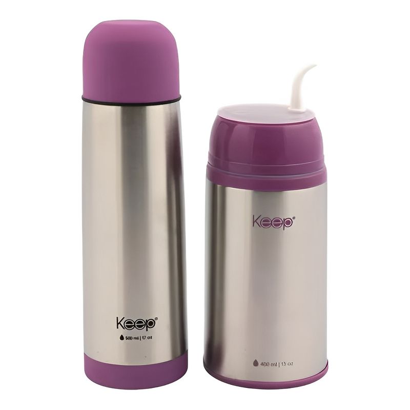 KEEP - Set de Termo + Travel Mate 400 ML Keep Morado