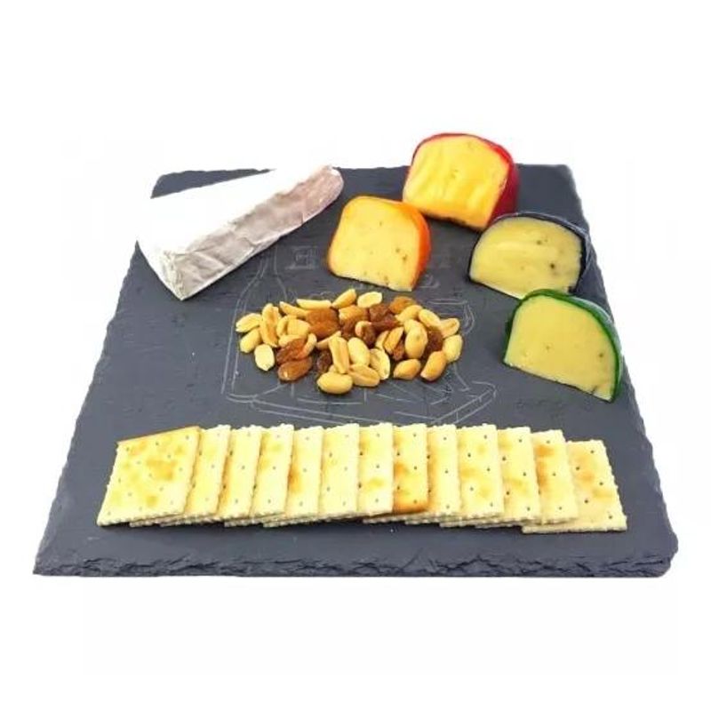 GENERICO - Tabla Cocktail Coctel Aperitivos Piedra Pizarra 30x20cm