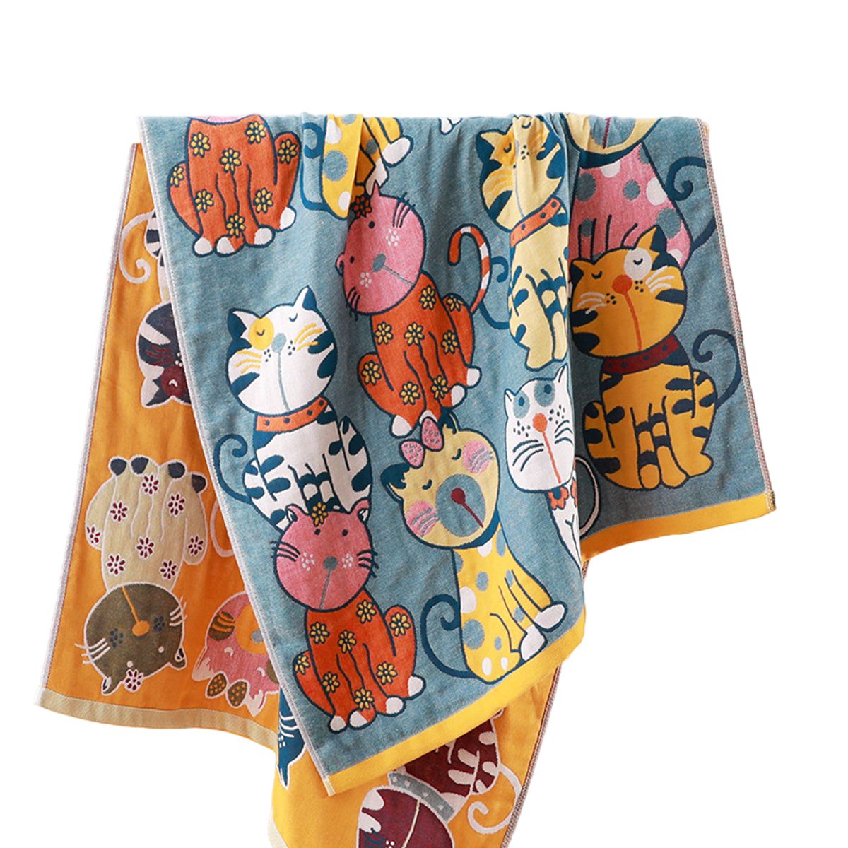 LUXURYJOYAS - Toalla Animal Gato Calidad Premium Ultra-absorvente 160x80cm