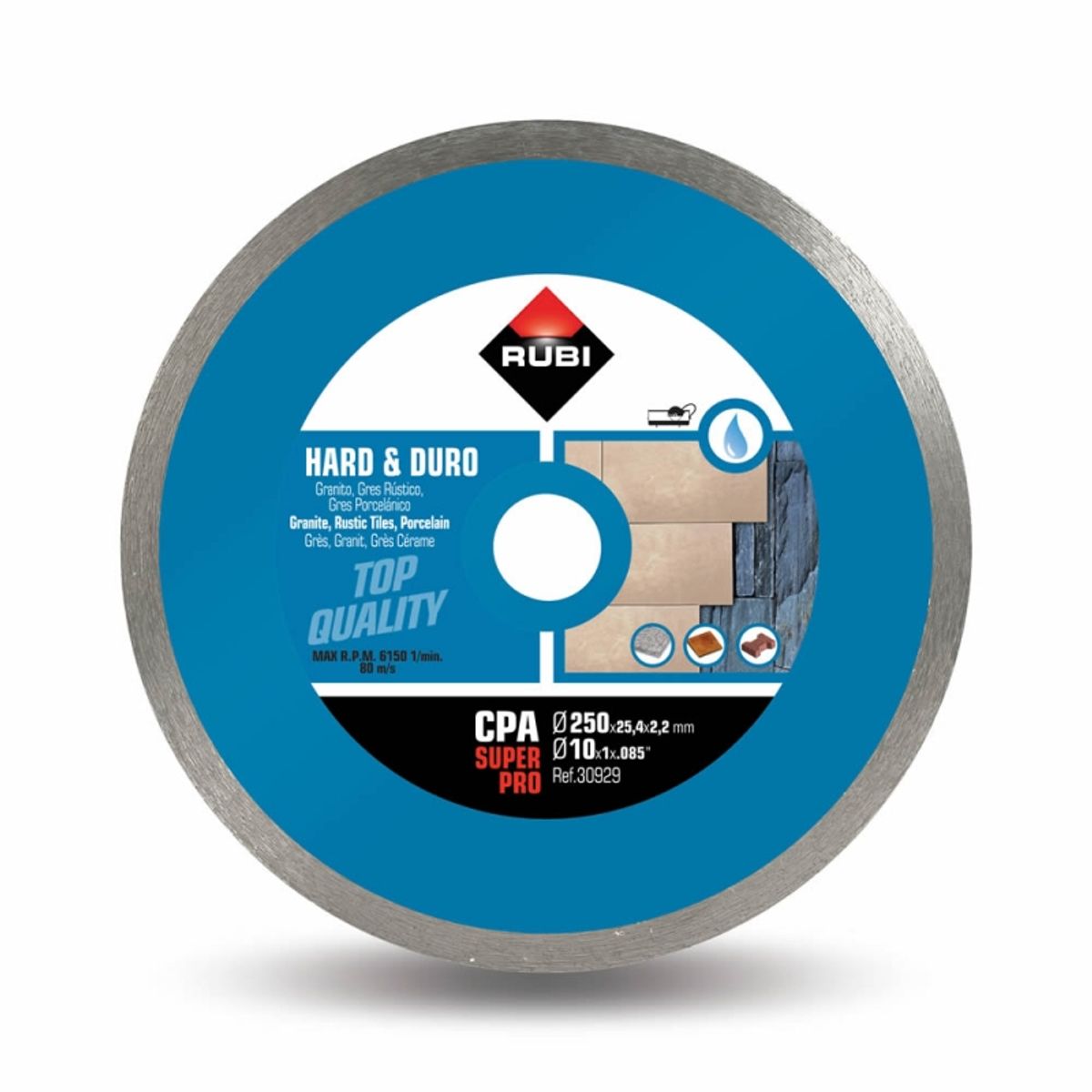 RUBI - Disco Diamante Continuo Cpa 250 Mm Super Pro #30929