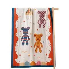LUXURYJOYAS - Toalla Animal Osos Calidad Premium Ultra-absorvente 160x80cm