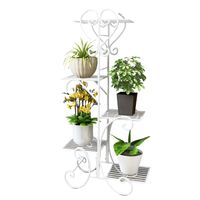 Soporte De 5 Niveles Para Macetas Plantas Decorativo Blanco