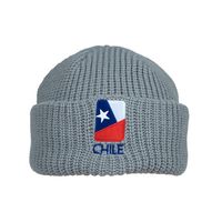 Gorro Beanie Gris Bandera