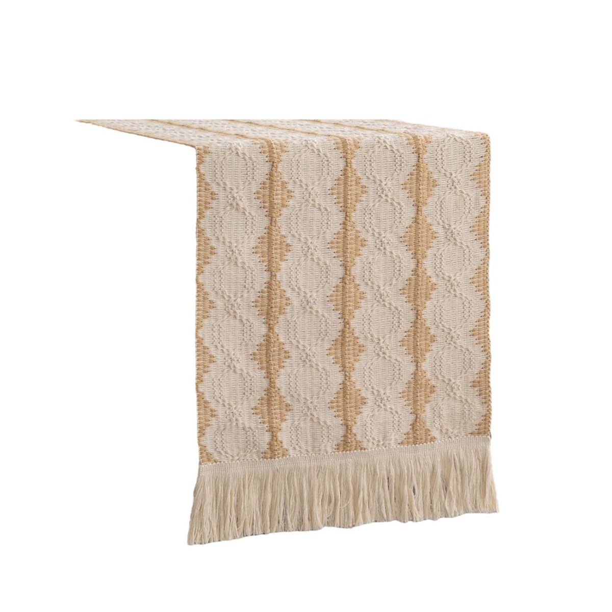 OEM - Mantel Camino De Mesa Rectangular Yute Rombo 180x30cm